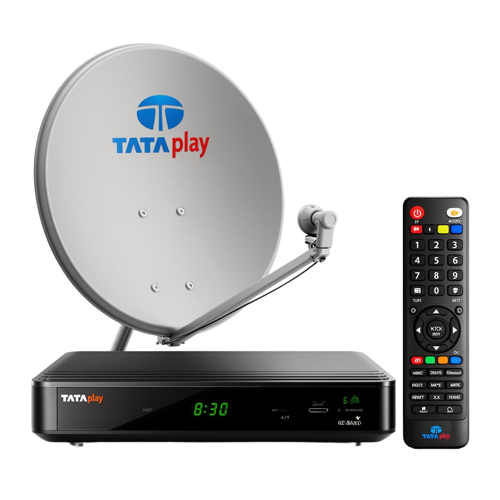 Tata Play setup for New DTH + 12 Month Recharge